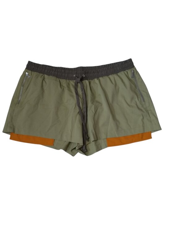 girlfriend collective Pants - Girlfriend Collective Green Shorts With Liner Size XXL Pull On Drawstring Casual